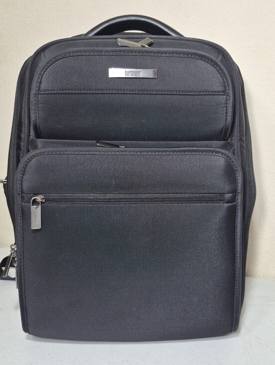 Hartmann Black Business Metropolitan Executive Travel Laptop Backpack READ main image 4